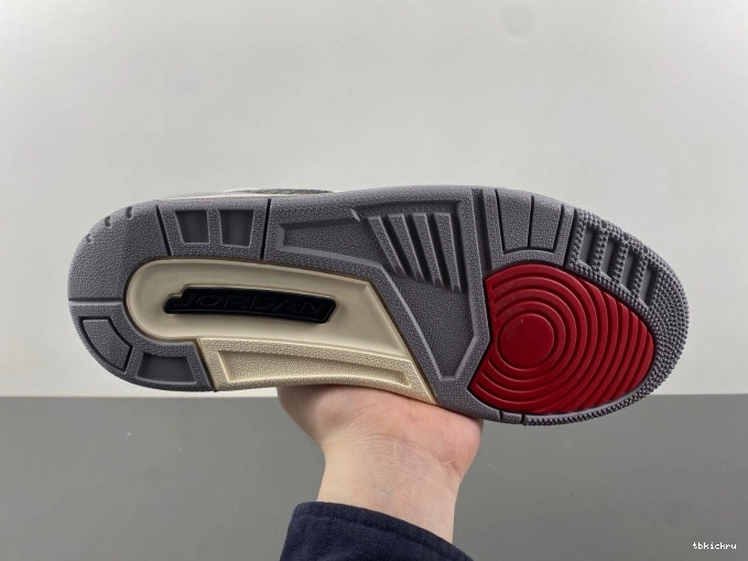 Cheap TBkick Jordan Cement 3 Grey Air CT8532-106 0727